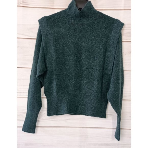 Prologue Sweaters - Prologue wool blend mock neck sweater size S green